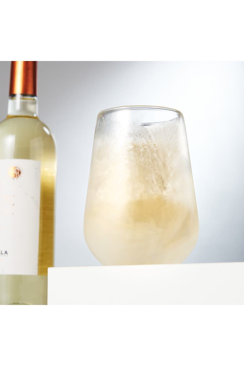 Glacier Double Walled Chilling Wine Glass, Alternate, color, CLEAR