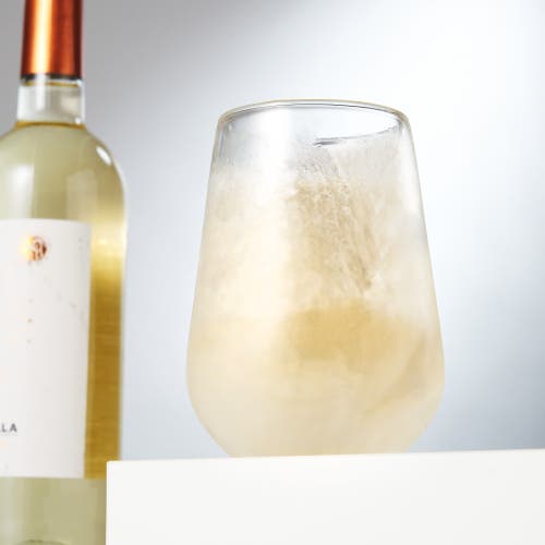 Viski Glacier Double Walled Chilling Wine Glass In Clear