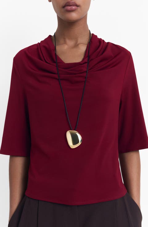 Drape Neck Top
