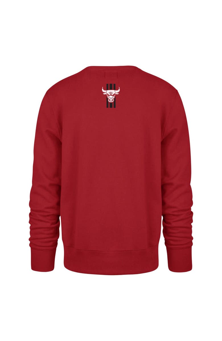 '47 Men's '47 Red Chicago Bulls 2023/24 City Edition Postgame Headline Crew Pullover Sweatshirt, Alternate, color, 