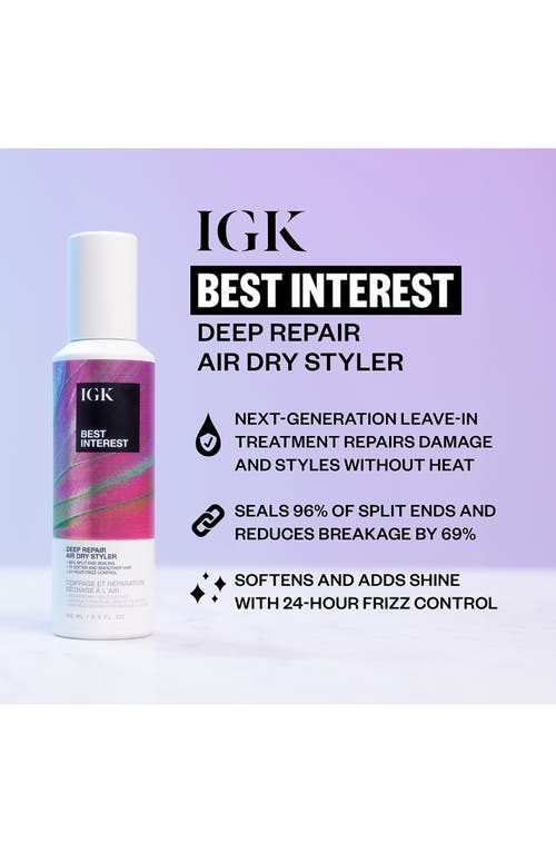 Igk Best Interest Deep Repair Air Dry Styler In No Color