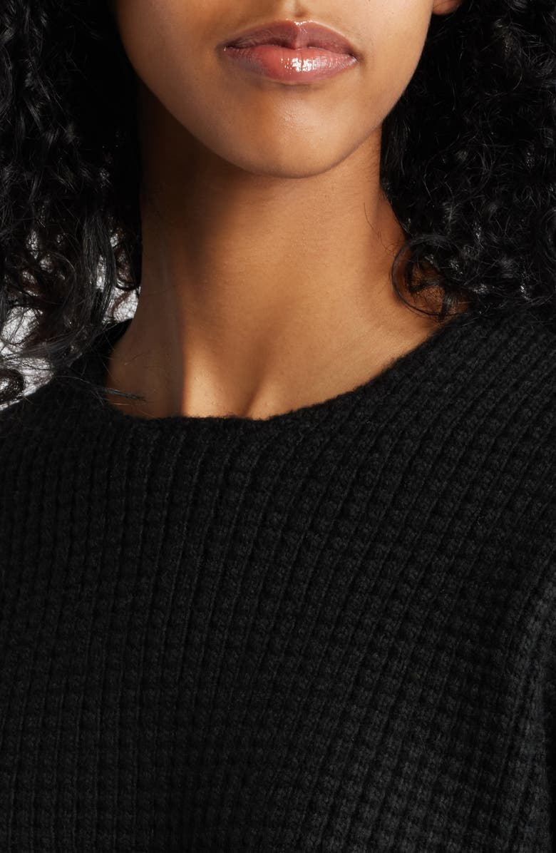 Fear of God Essentials Heavy Waffle Knit Crop Sweater, Alternate, color, 