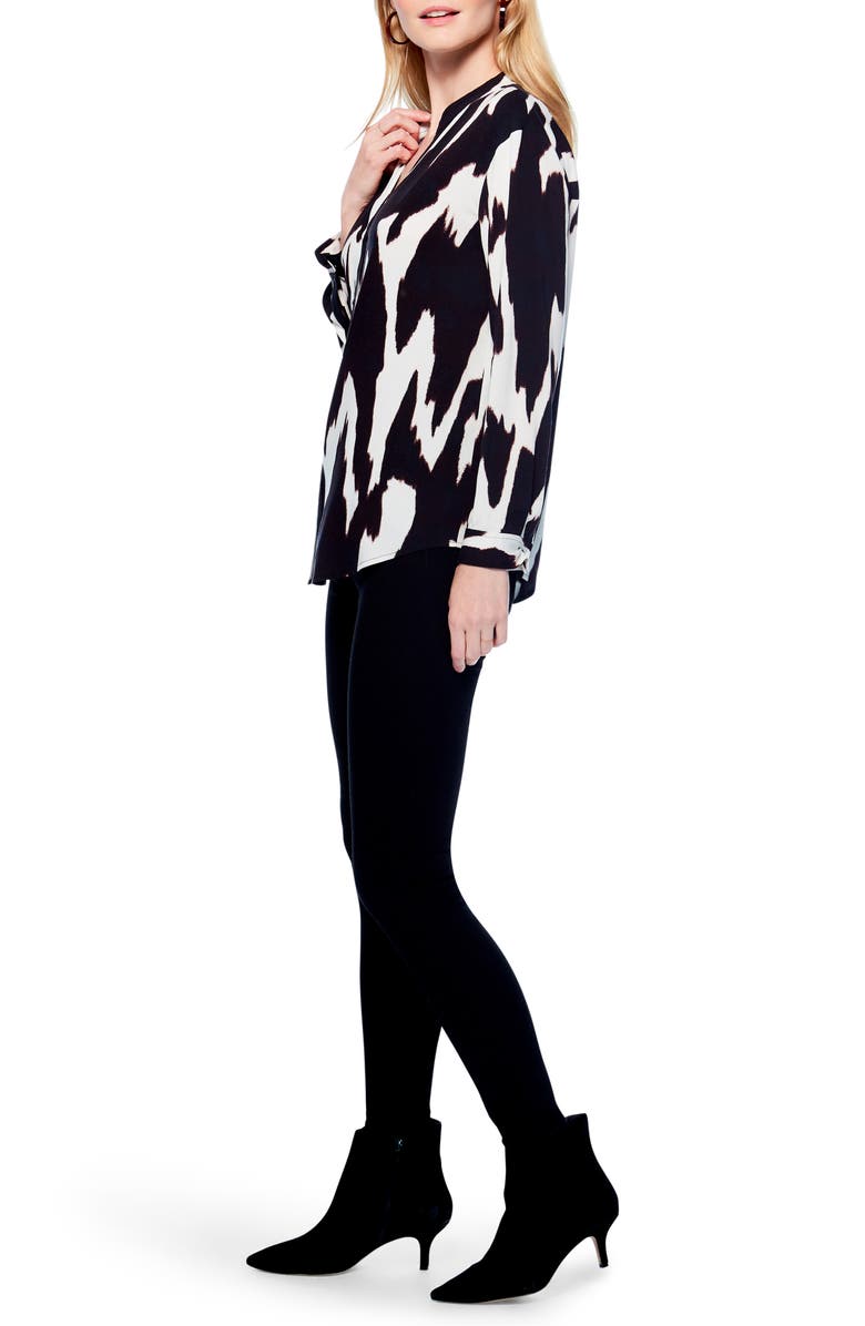 NIC+ZOE Monochrome Mood Live In Blouse, Alternate, color,