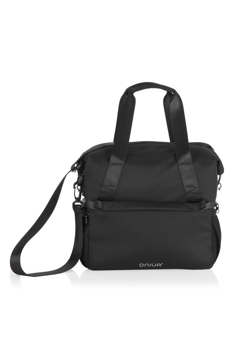 Picnic Time Tarana Lunch Cooler Tote Bag & Utensils, Alternate, color, Black