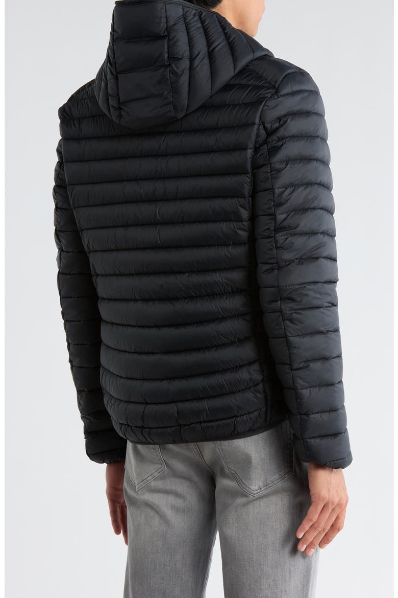 Luca Water Resistant Hooded Packable Puffer Jacket, Alternate, color, BLACK