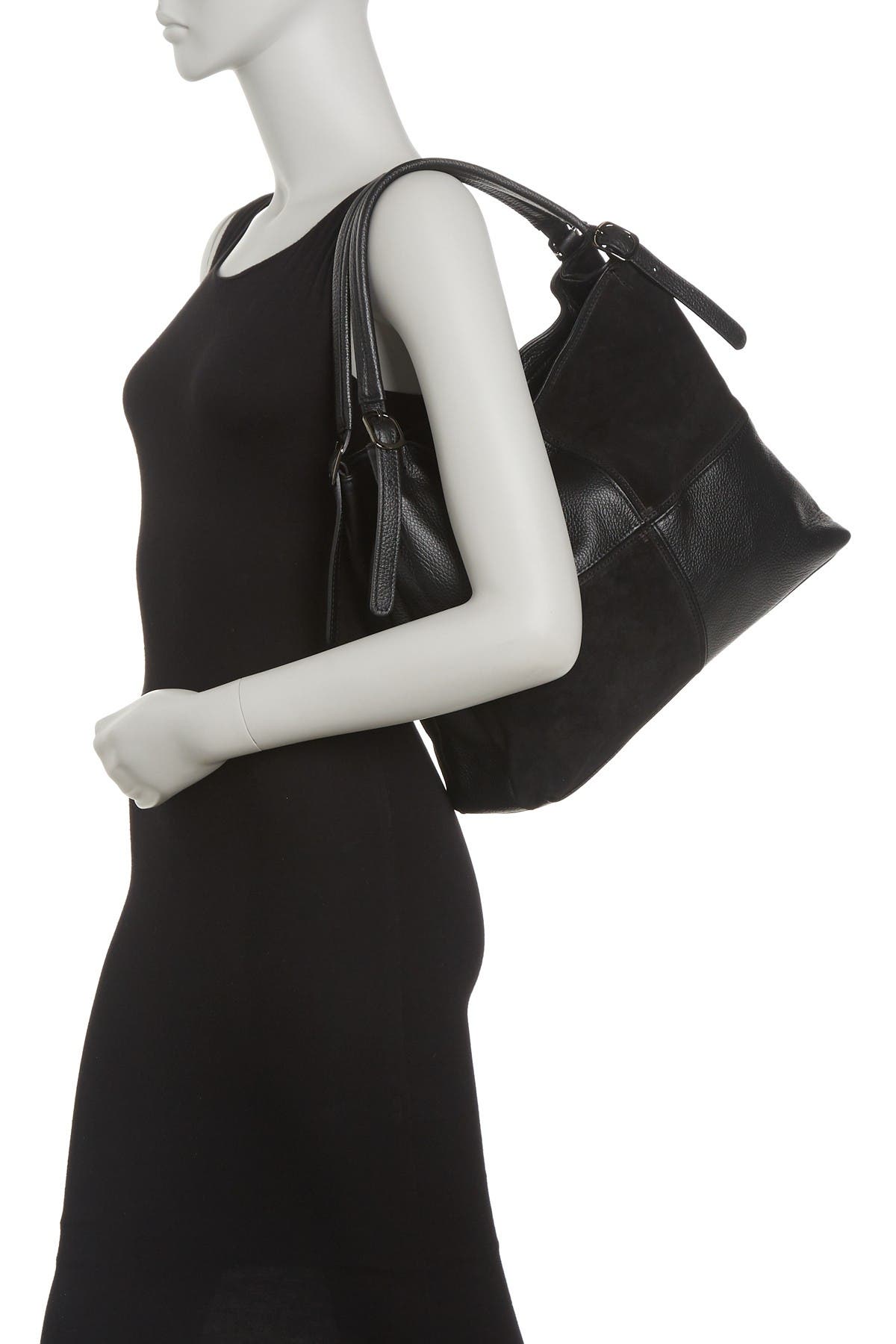 STORE BRANDS VIP Patchwork Leather Shoulder Bag, Alternate, color, 