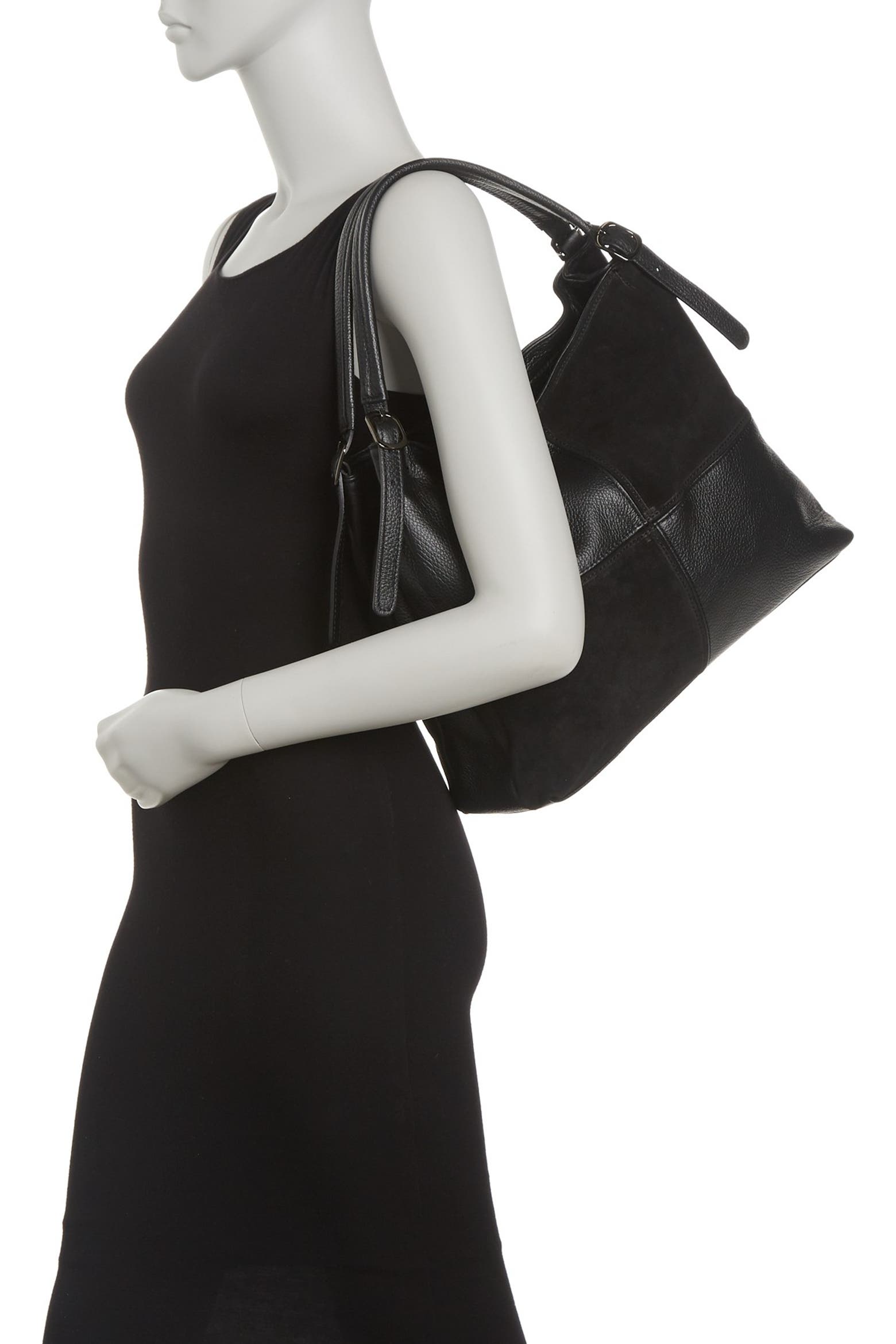 Patchwork Interrior STORE BRANDS VIP Patchwork Leather Shoulder Bag (Men) | Nordstromrack