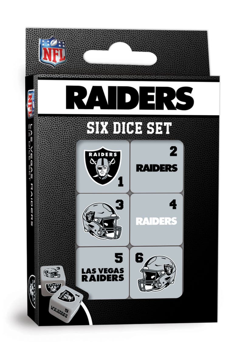 Las Vegas Raiders Dice Set - 19mm, Main, color, Multicolor