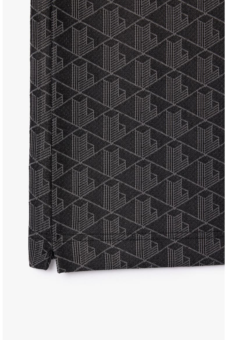 Monogram Jacquard Polo, Alternate, color, BLACK GRAPHITE