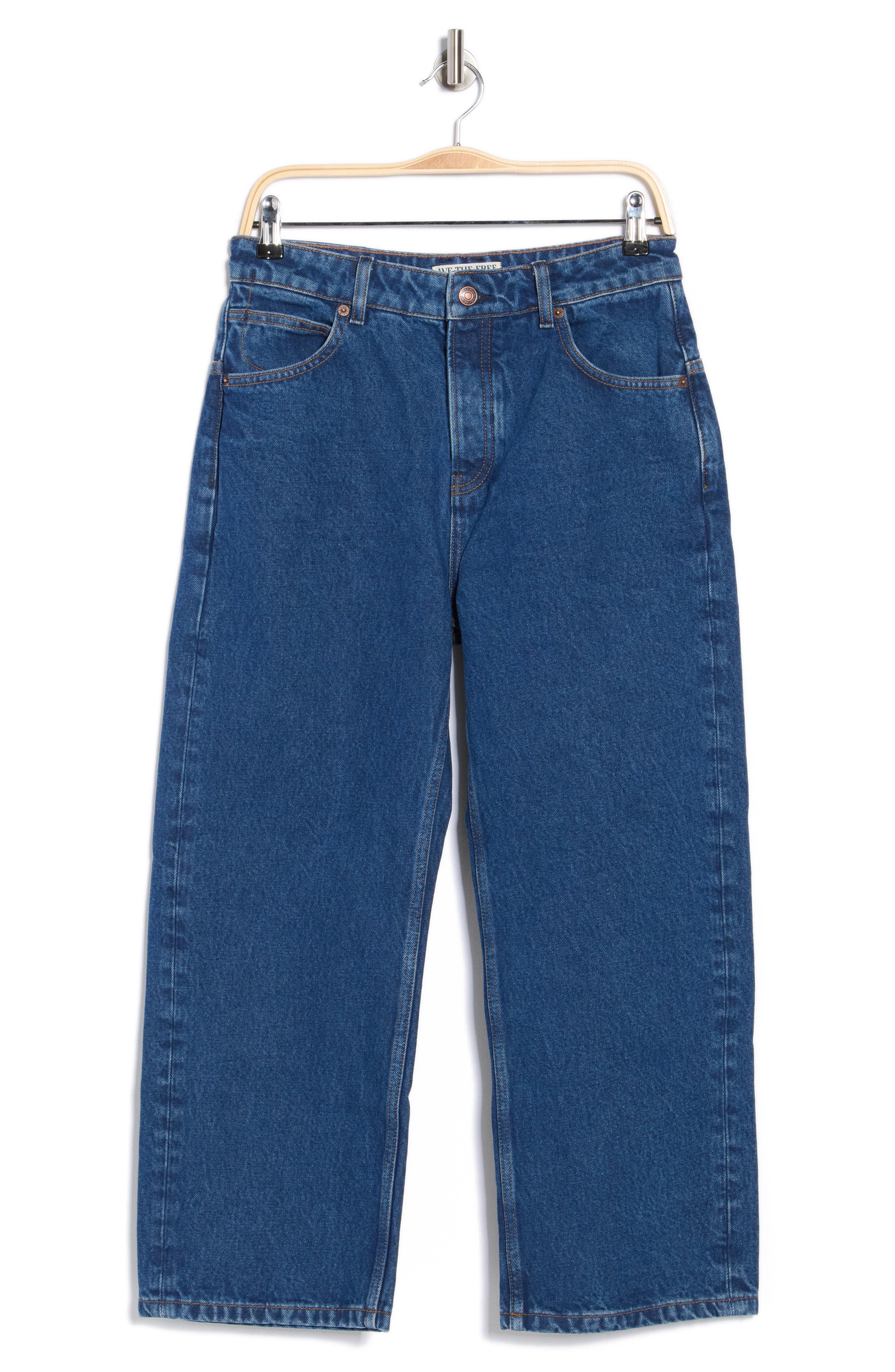 Free People Deep Trance Wide Leg Boyfriend Jeans