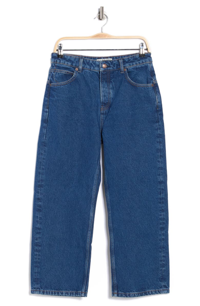 Free People Deep Trance Wide Leg Boyfriend Jeans, Main, color, Blue