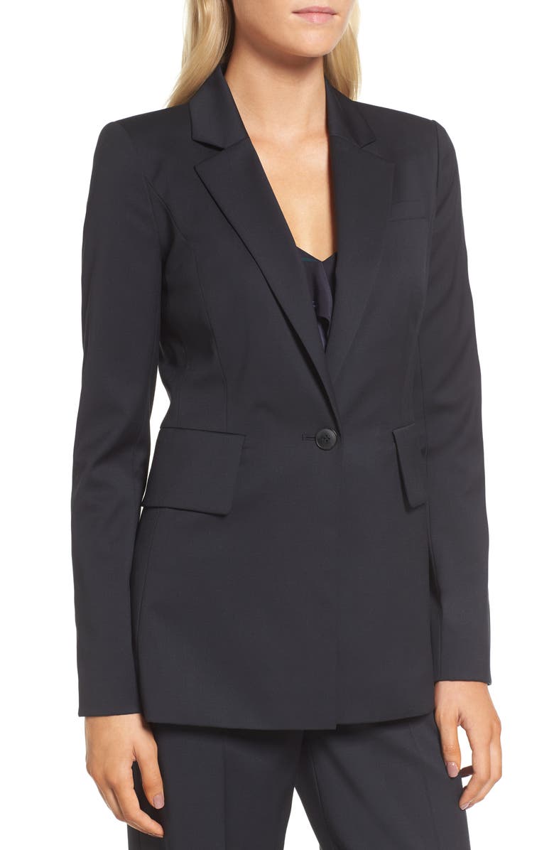 Lewit Square Shoulder Suit Jacket, Alternate, color, 