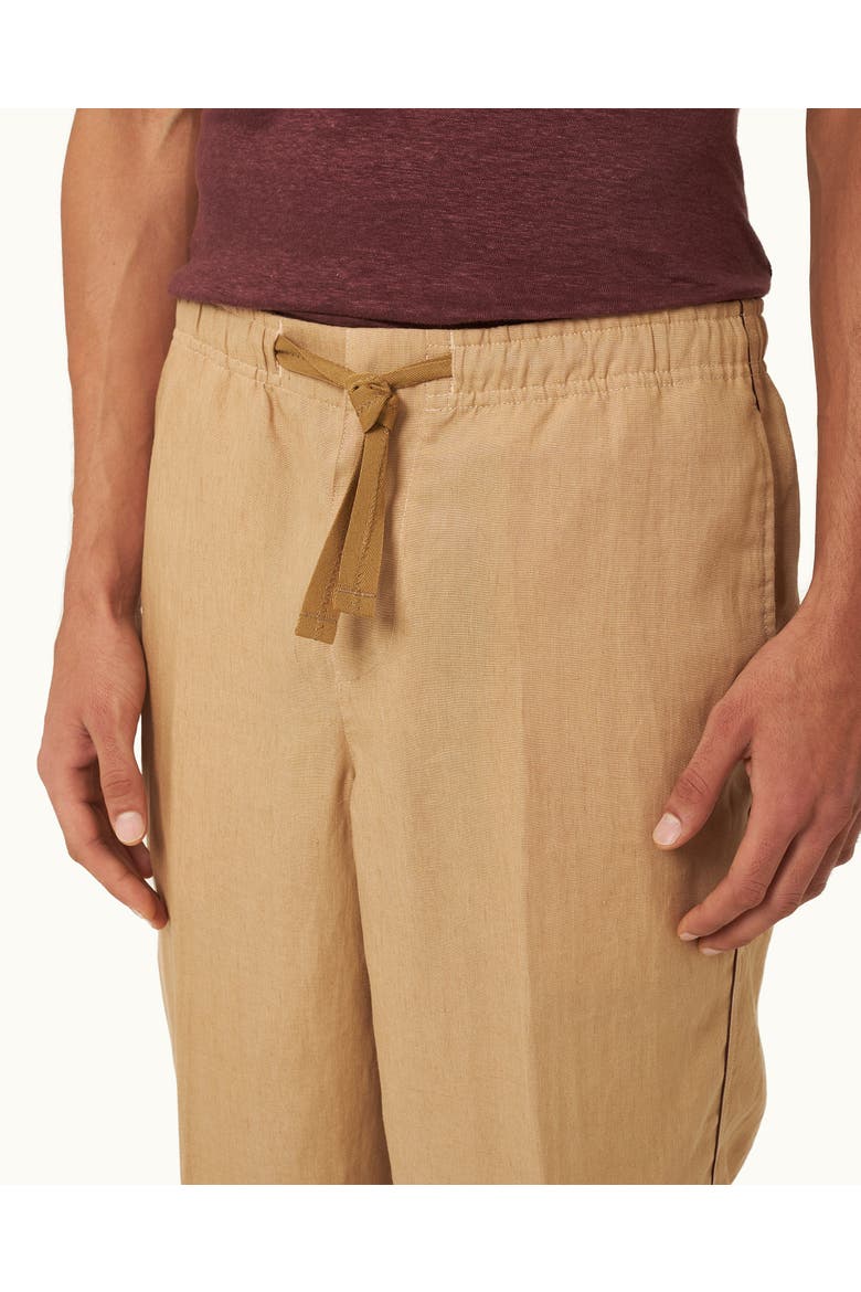 Alex Piping Relaxed-Fit Trousers, Alternate, color, BISCUIT/DAMSON