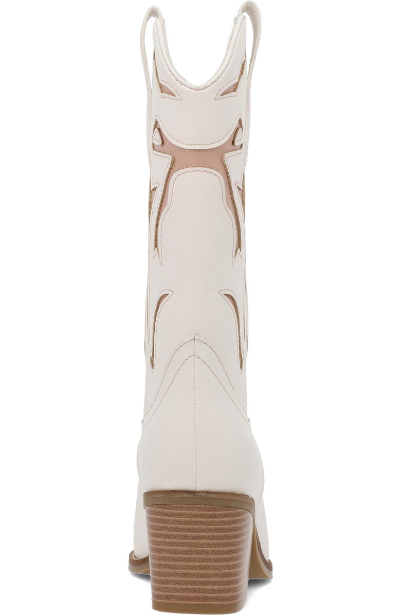 MIA Callan Western Boot, Alternate, color, White/ Blush