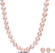 Julianna B. 2-Piece Set Cultured Pearl Necklace & Earrings 14k