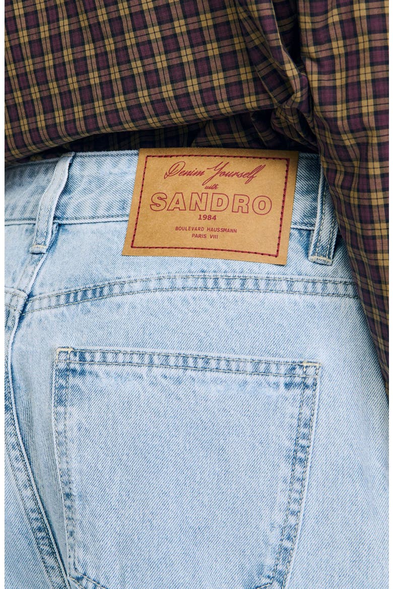 Straight-leg jeans, Main, color, Blue