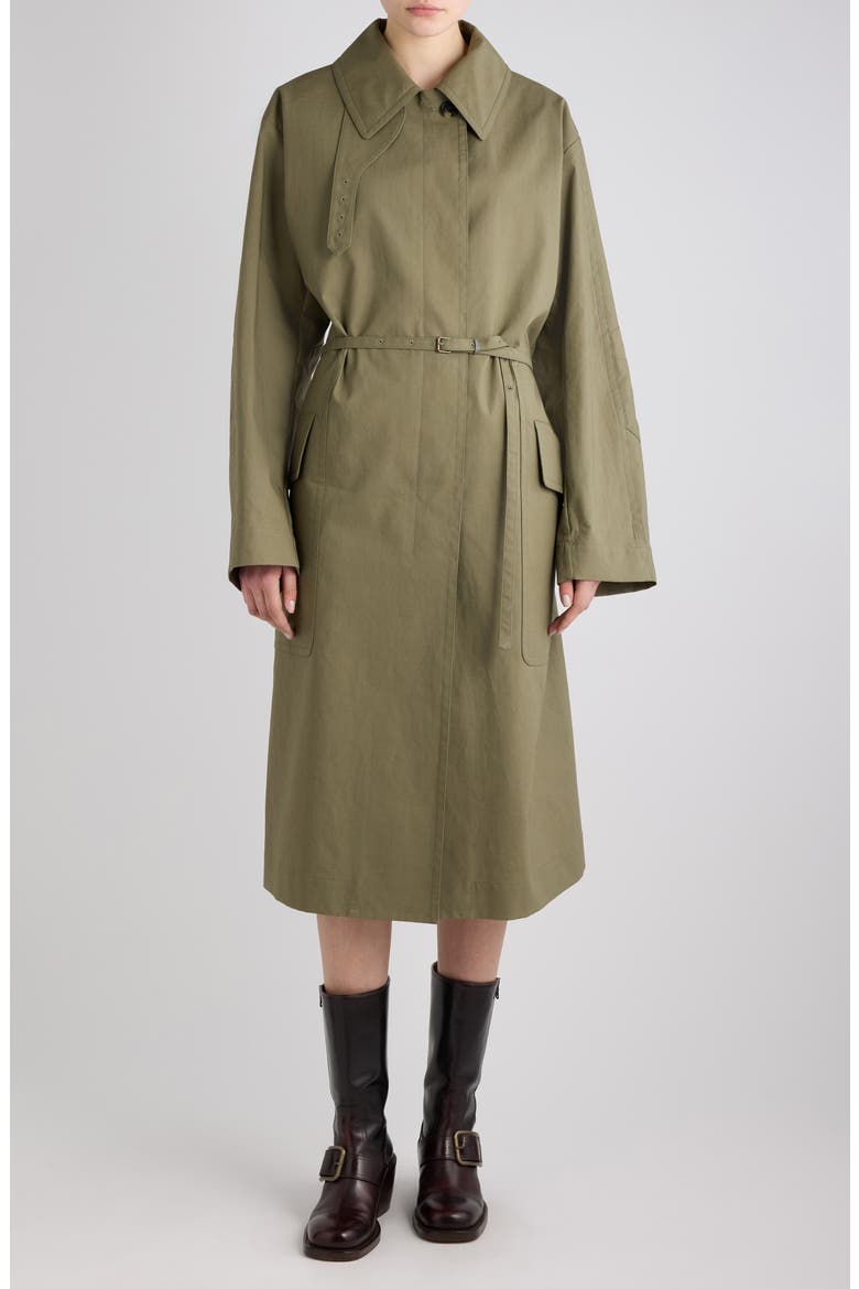 Rain Cotton Trench Coat, Main, color, L.KHAKI