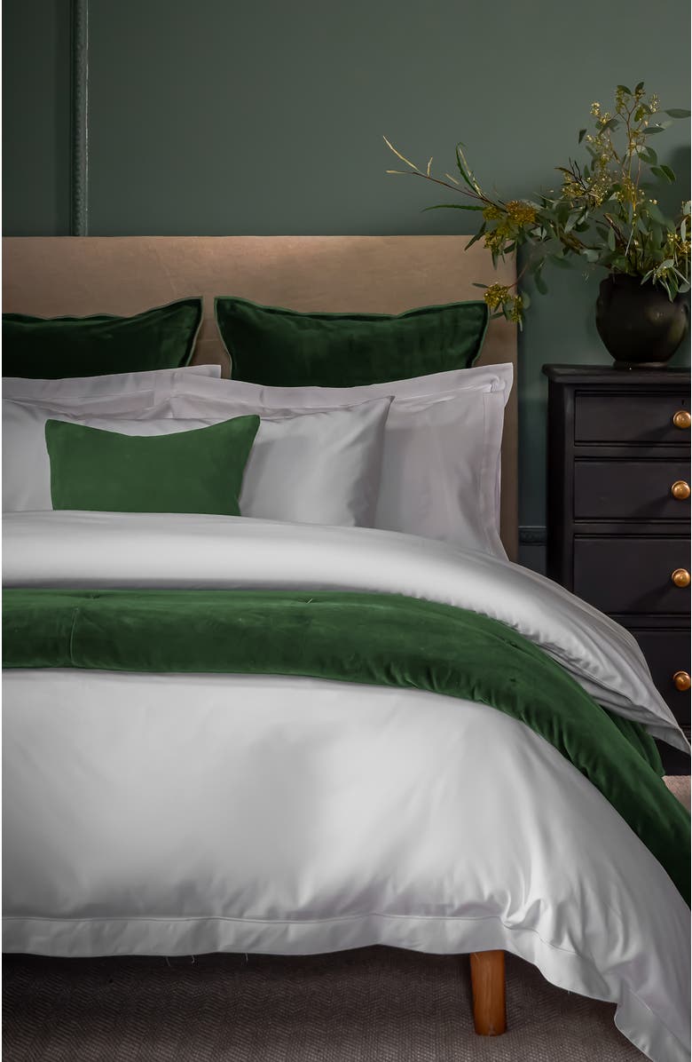 CHRISTY Premium Luxury Sateen Cotton Duvet Cover Sets, Alternate, color, White