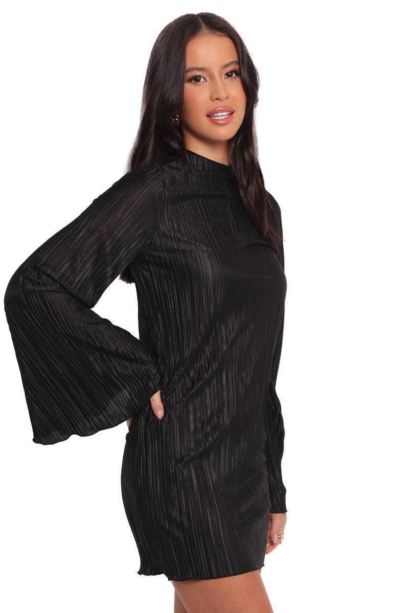 Petal & Pup Cerise Long Sleeve Minidress, Alternate, color, Black