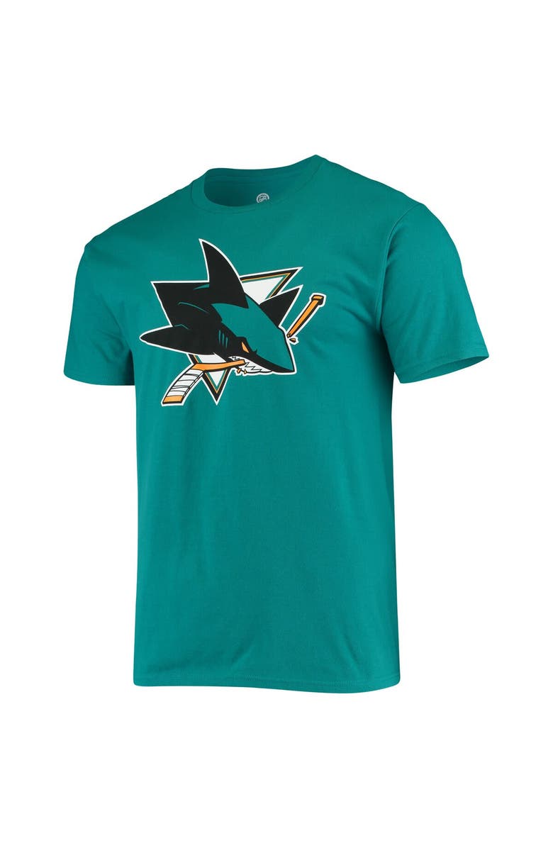 FANATICS Men's Fanatics Branded Marc-Edouard Vlasic Teal San Jose Sharks Player Name and Number T-Shirt, Alternate, color, 