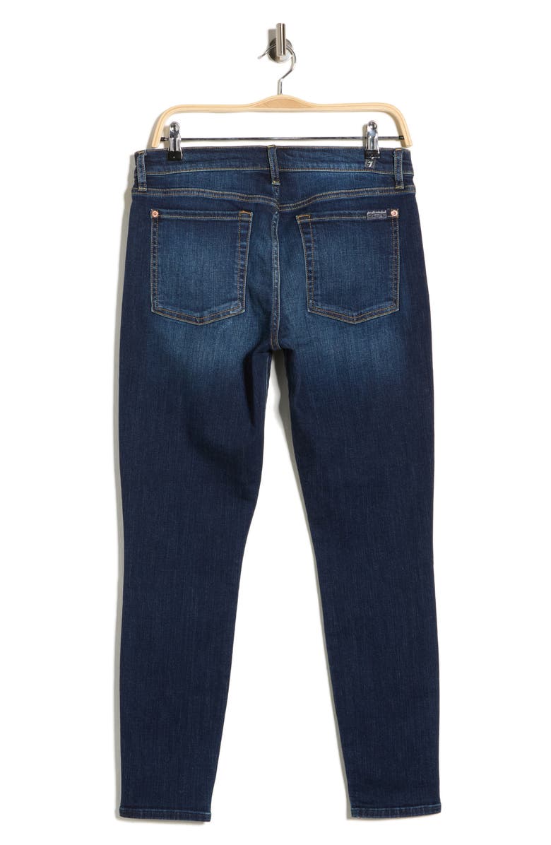 7 For All Mankind Ankle Skinny Jeans, Alternate, color, Bafa