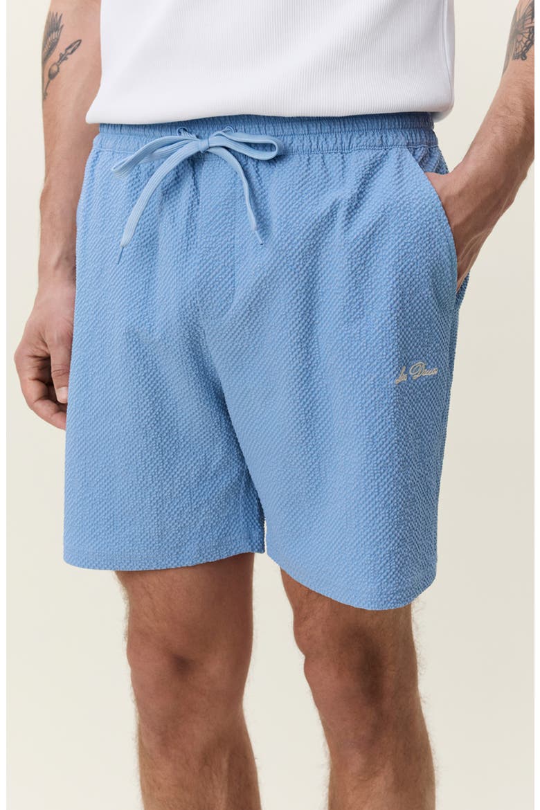 Seersucker Swim Trunks, Alternate, color, ALLURE