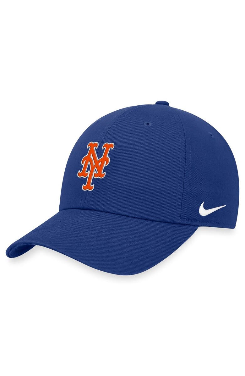 Nike Men's Nike Royal New York Mets Heritage 86 Lightweight Unstructured Adjustable Hat, Main, color,