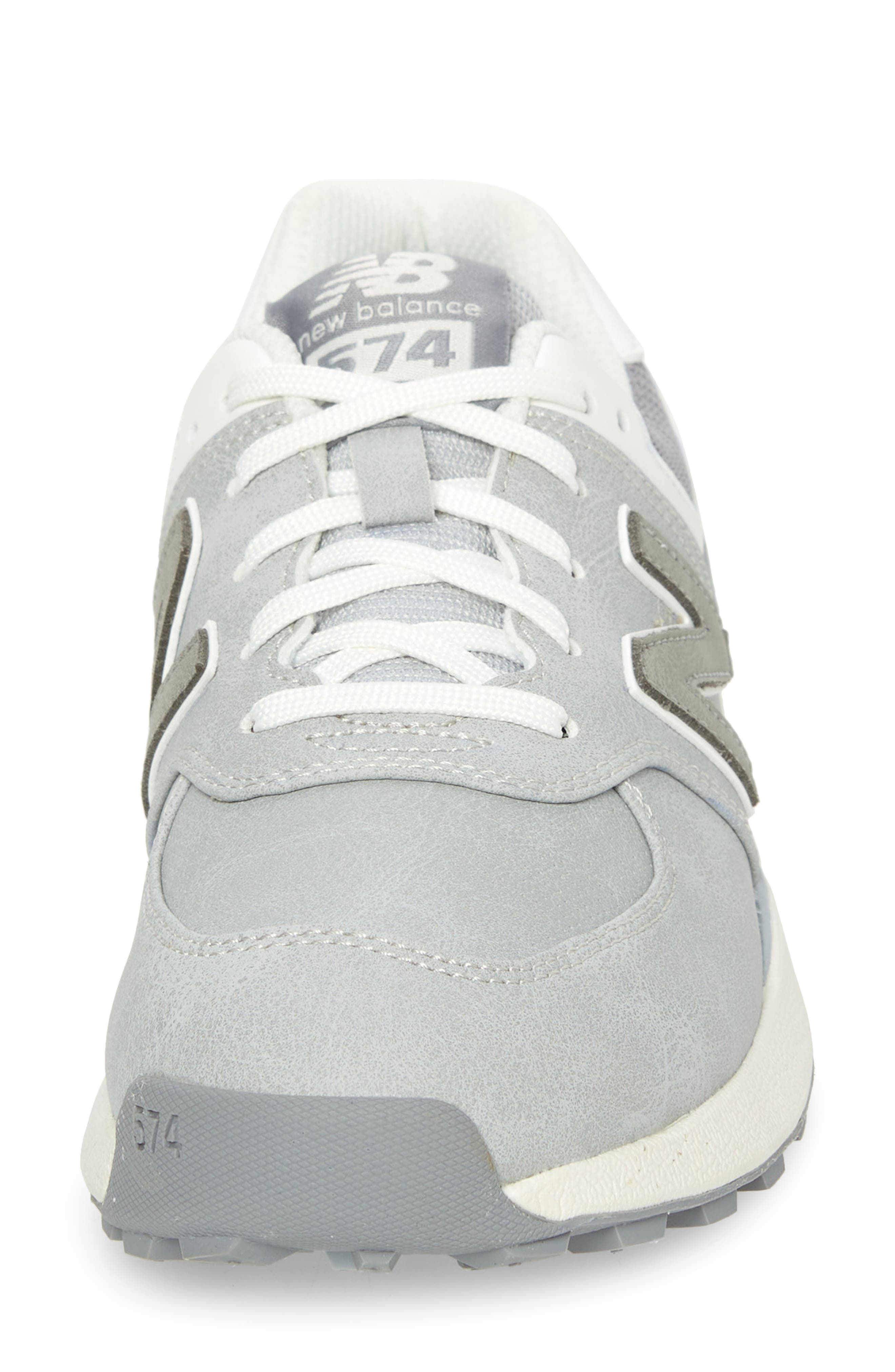 NEW BALANCE GOLF 574 Greens V2 Spikeless Golf Shoe, Alternate, color, Light Grey