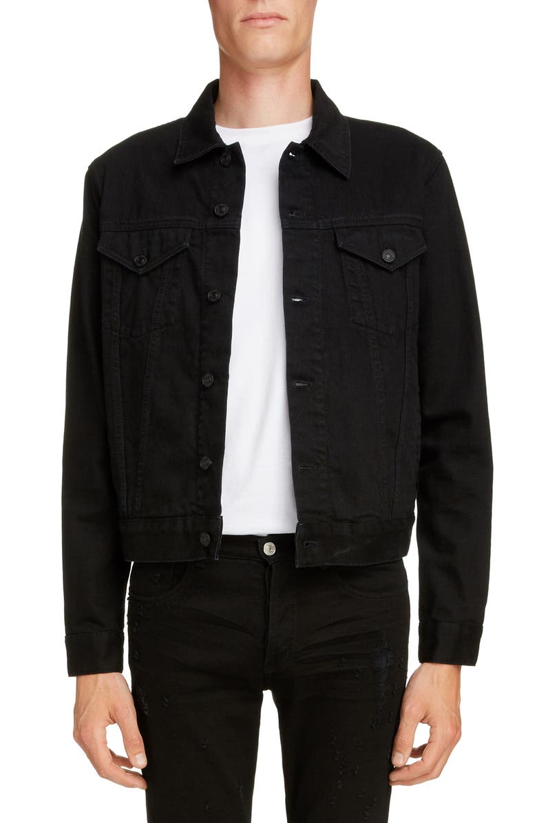 Givenchy Logo Denim Jacket, Main, color, 