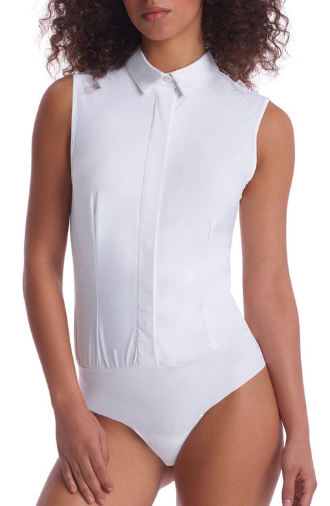 Sleeveless Button-Up Bodysuit