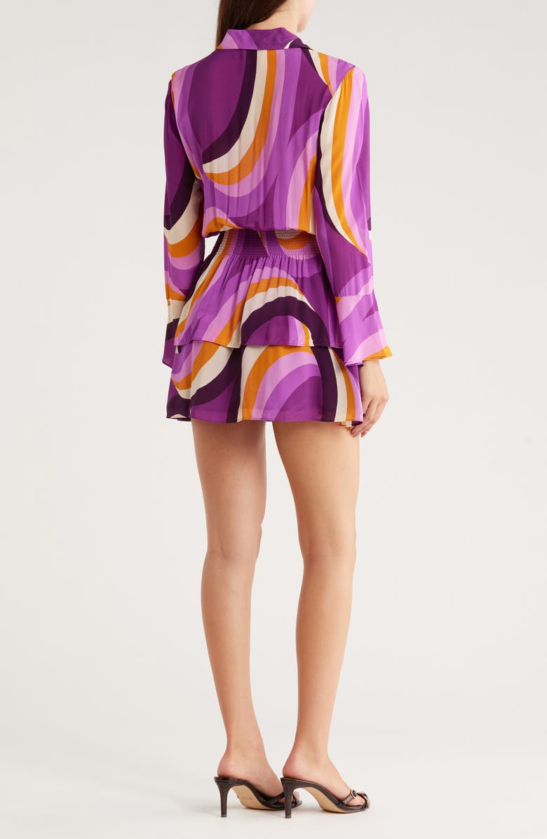 Ramy Brook Zella Long Sleeve Shirtdress, Alternate, color, Deep Lilac Sirenuse