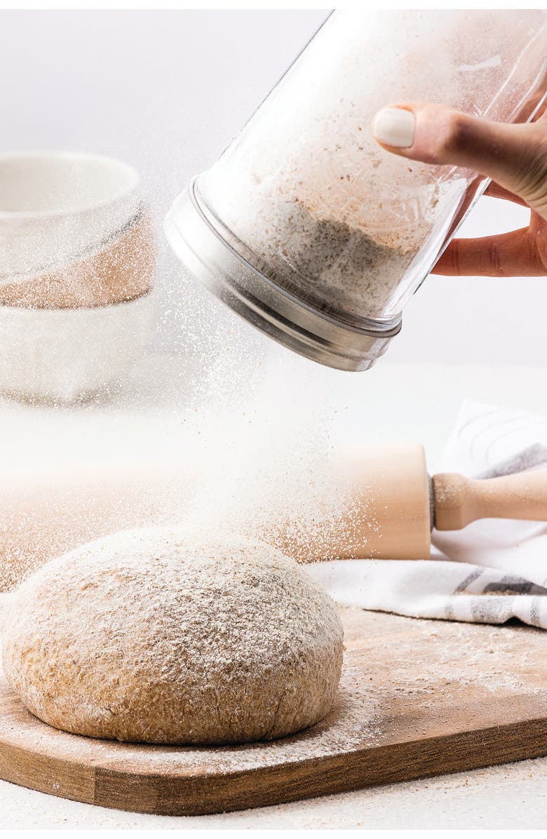 Kilner Sifter Jar Set, 0.5L Glass Baking Shaker with Mesh Lid and Cap, Alternate, color, Clear