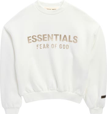 Kids' Metallic Logo Crewneck Fleece Sweatshirt