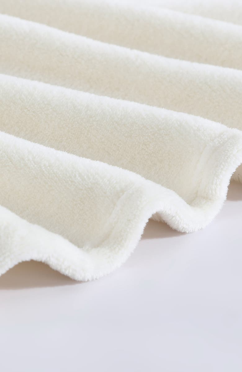 Wrangler Solid Ultrasoft Plush Blanket, Alternate, color, Ivory