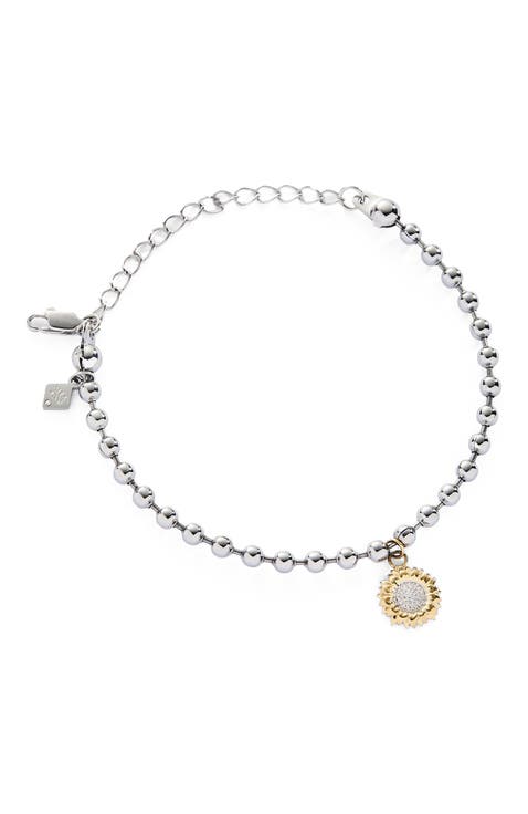 Sunflower Ball Chain Bracelet