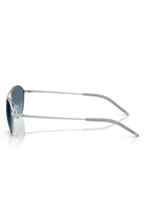 Oliver Peoples 57mm Pilot Sunglasses In Metallic