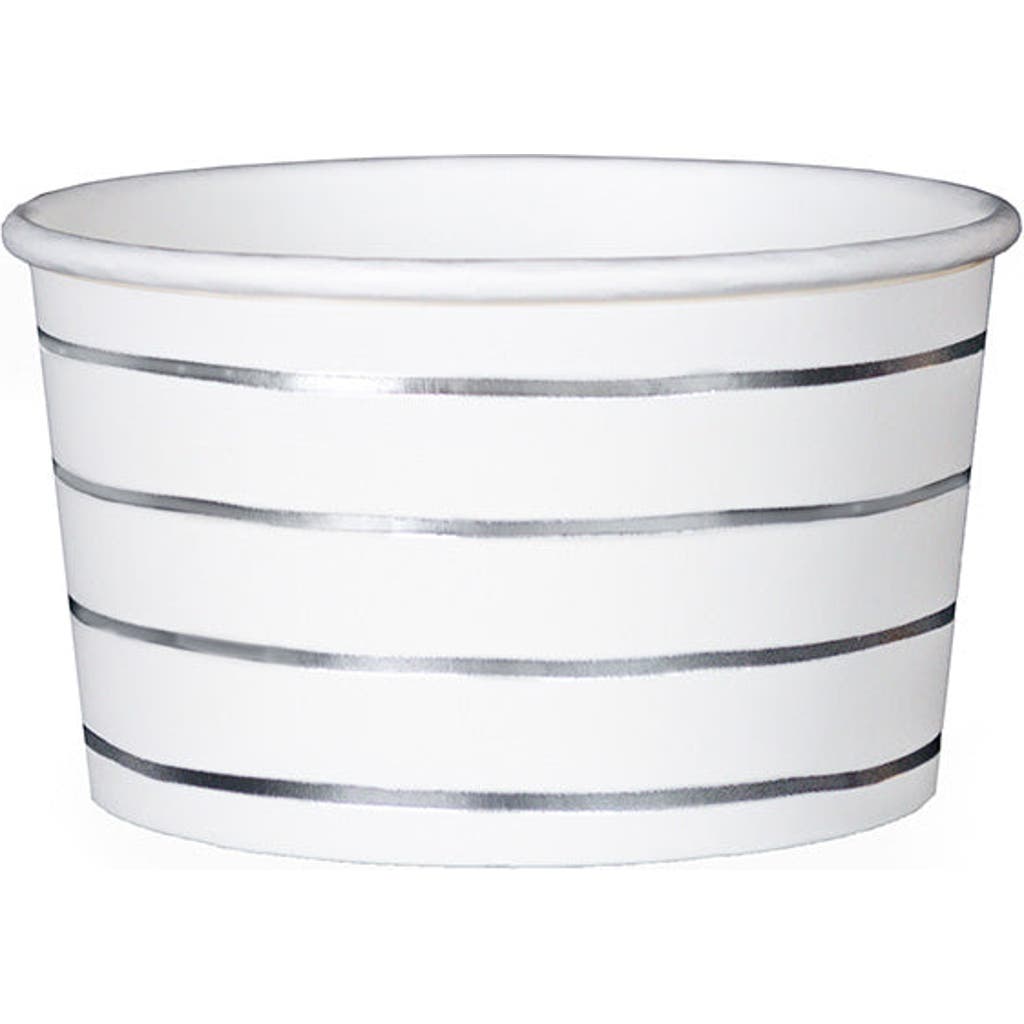 Shop Daydream Society Frenchie Striped Treat Cups In Silver