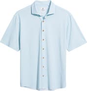 johnnie-O Breck Hangin’ Out Knit Short Sleeve Button-Up Shirt