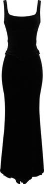HOUSE OF CB Yasmina Stretch Velvet Corset Gown