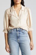 Wit & Wisdom Blouson Sleeve Western Button-Up Shirt