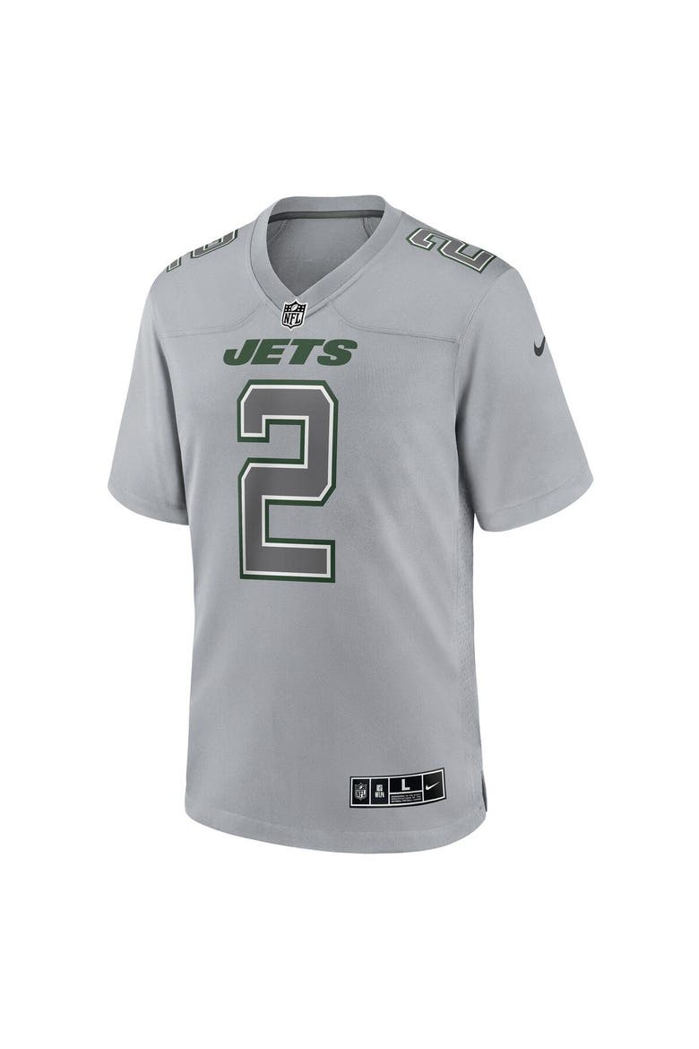 Men's Nike Zach Wilson Gray New York Jets Atmosphere Fashion Game Jersey, Alternate, color, Gray