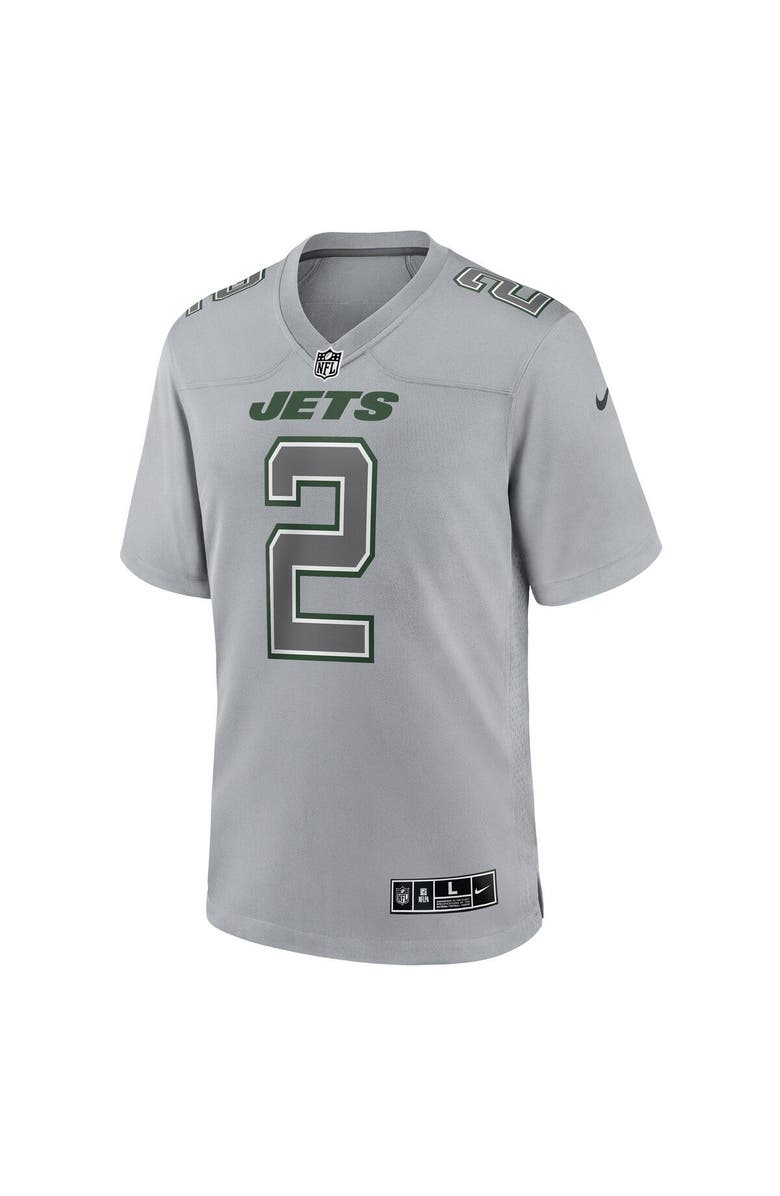 Nike Men's Nike Zach Wilson Gray New York Jets Atmosphere Fashion Game Jersey, Alternate, color, 