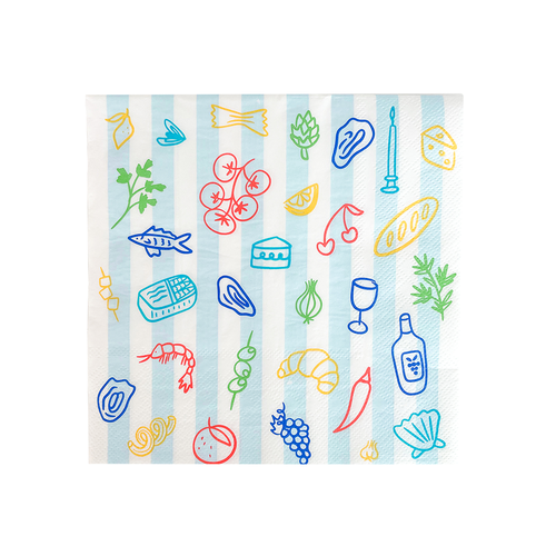 Jollity & Co . Le Dinner Large Napkins In Multi