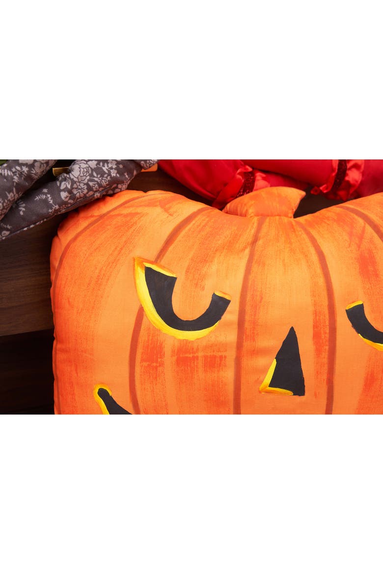 Burton Zombinaland Halloween Decorative Soft Figurine Pillow, Alternate, color, Orange