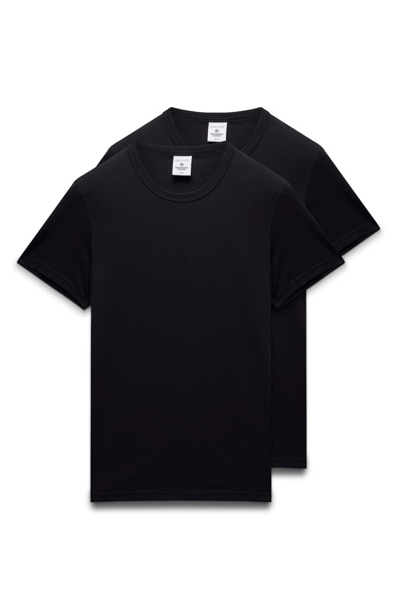 Reigning Champ 2-Pack Lightweight Jersey T-Shirt, Alternate, color, Black