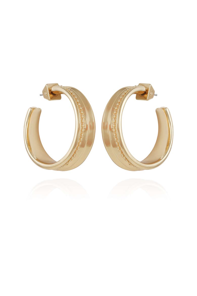 Intertwined Hoop Earrings, Main, color, 14K Gold Plated