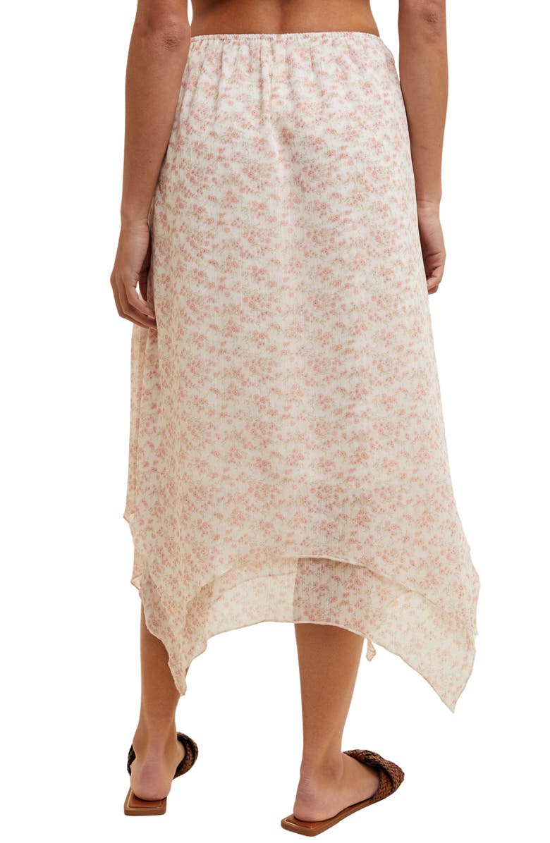WISHLIST Double Layer Midi Skirt, Alternate, color, Cream/ Pink