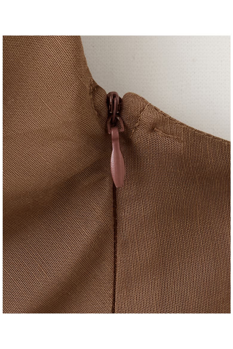 Beaded Halter Top, Alternate, color, BROWN