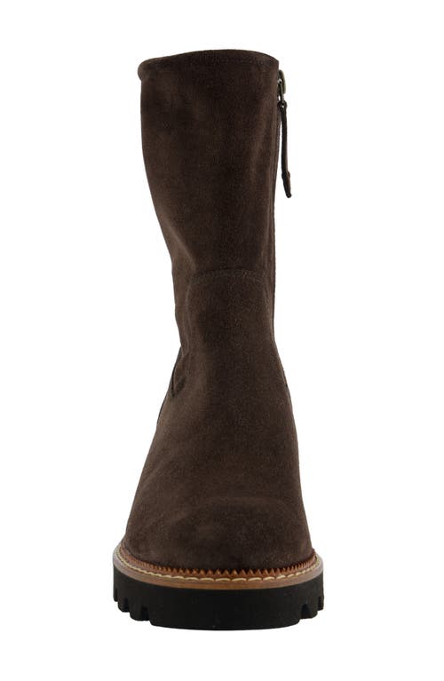 Paul Green Wanda Lug Sole Utility Boot In Brown