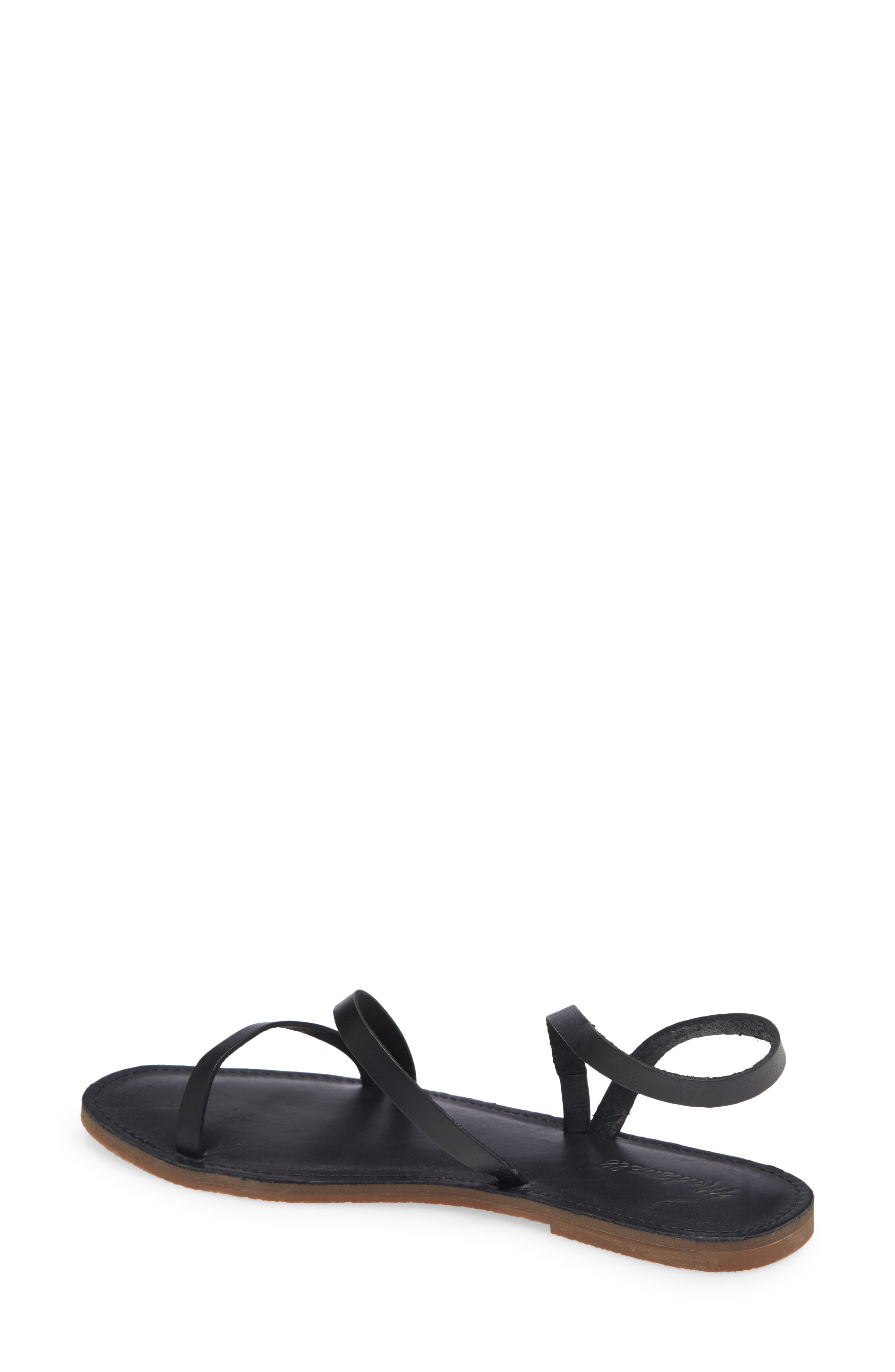 The Madewell The Boardwalk Anklet Strap Sandal, Alternate, color, TRUE BLACK